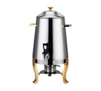 Distributeur de boissons chaudes 13L, chauffe-urne à café en acier inoxydable, distributeur de boissons chaudes for jus de thé, café au lait(Gold)