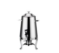 Distributeur de boissons chaudes 13L, chauffe-urne à café en acier inoxydable, distributeur de boissons chaudes for jus de thé, café au lait(Silver)