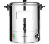 HENDI Distributeur de Boissons Chaudes Électrique, Simple Paroi, Marmite/Bouilloire à Vin Chaud, 30-110°C, 28L, 230V/2200W, Ø520x(H)500mm, Inox
