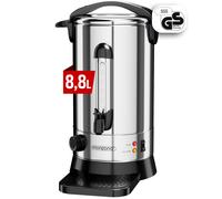 MONZANA® Distributeur de boissons chaudes 8,8L en acier inoxydable Marmite à vin chaud 950W avec température réglable 40 tasses