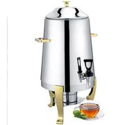Distributeur de boissons chaudes avec fonction de chauffage, urne à café en acier inoxydable pour fête de bureau, idéal pour le vin chaud, le thé et l'eau