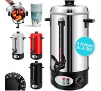 Distributeur de boissons chaudes en acier inoxydable - KESSER - 8 litres - Thermostat réglable 30-100°C