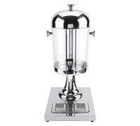 Distributeur de Boissons Chaudes et Froides 8L avec Colonne de Glace, Machine à Jus en Acier Inoxydable 12,2x3,5 Pouces pour Buffet et Restaurant