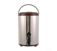 Distributeur de Boissons Chaudes et Froides avec Robinet, Carafe Isotherme pour Café, Thé, Lait, Jus et Vin(E,6L)