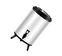 Distributeur de boissons chaudes et froides en acier inoxydable de 8 L avec robinet et poignée étanches pour café, thé, usage commercial, double couche en acier inoxydable, distributeur de boissons