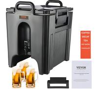 Distributeur de boissons chaudes et froides VEVOR Distributeur de boissons 37,6 L, LDPE Fontaine d'eau chaude et froide Grand distributeur de boissons avec tenons pour café, lait froid, eau, jus de fr