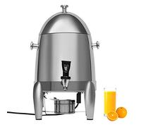Distributeur de Boissons de 3 gallons avec Support, Distributeur de Boissons Commercial pour fêtes, Chauffe-Eau électrique et Chauffe-Alcool, distributeurs d'eau en Acier Inoxydable, distrib