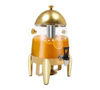 Distributeur de Boissons de 3 gallons avec Support, Distributeur de Boissons Commercial pour fêtes, Chauffe-Alcool électrique, distributeurs d'eau en Acier Inoxydable, distributeurs de jus a