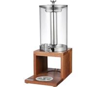 Distributeur de boissons de 8 L, distributeur de jus en libre-service avec couvercle et évier amovible, grand design fendu pour restaurants, hôtels et magasins de thé aux bulles