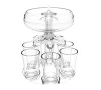 Distributeur de boissons de fête - Distributeur de verre | Distributeur de liqueur à liqueur amusant en acrylique pour boissons, fournitures, accessoires de bar à la maison, support de tasse à tequila