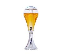 Distributeur de Boissons Distributeur de bière 100 oz, boisson distributeur sphérique avec des lampes de tube de glace et du robinet, une nuit de boisson de boisson à jus de nuit, argent Tireuse a Bie