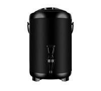 Distributeur de boissons, Distributeur de boissons isolé avec surface mate à double paroi isolée en acier inoxydable for café, thé, soupe au lait, fête de famille, café buffet(D,6L)