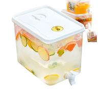 Distributeur de boissons - Distributeur de réfrigérateur à jus, distributeur d'eau filtrée | Réfrigérateur à jus multifonctions avec robinet et date de stockage, couvercle de réservoir pour thé glacé