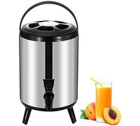 Distributeur de boissons, Distributeur d'eau chaude et froide de chaudière d'urne avec le robinet, bouteille d'eau chaude de thé, distributeur de boisson isolé(8L)
