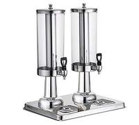 Distributeur de boissons en acier inoxydable 12l, distributeur froides, pichet avec robinet sans fuite et plateau vidange(Stainless Steel)