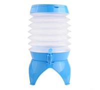Distributeur de boissons en plastique avec robinet, distributeur de boissons pliable pour pique-nique, carafe d'eau portable d'extérieur avec support et robinet étanche pour camping, fêtes, 3,5 l à