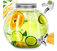 Distributeur de boissons en verre avec robinet, bille, 5,5 L, EXCELLENT HOUSEWAR