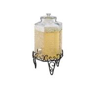 VEVOR Distributeur boissons 10 L - Verre, support métal, robinet inox pour restaurant, café, hôtel