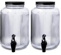 Distributeur de boissons en verre (Lot de 2)