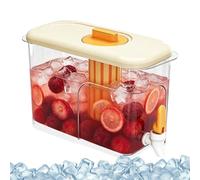 Distributeur De Boissons - Grande Capacité 4 L, Transparent, Étanche, Distributeur De Boissonss, Récipient À Boissons | Conteneurs De Jus Pour Fêtes, Pique-niques, Barbecues, Camping Ou Fêtes Au Bord