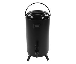 Distributeur de boissons isolé 12 L en acier inoxydable | Urne pour thé et Eau Chaude, écran LCD, Trépied Pliable, Service en Magasin de thé au Lait, capacité 12 L