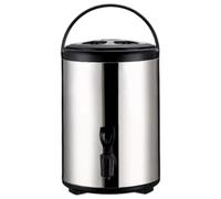 Distributeur de boissons isolé, distributeur d'eau chaude 6L Urne d'eau chaude isolée avec robinet et poignée Thé en acier inoxydable pour café thé jus de lait froid