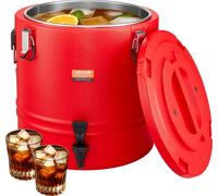 Distributeur de boissons isolé VEVOR 30 L Distributeur de boissons isothermes pour boissons chaudes et froides avec robinet, pichet réfrigérant alimentaire avec intérieur en acier inoxydable 304, pour