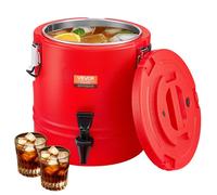 Distributeur de Boissons Isotherme 11,4 L-VEVOR-pour Camping-Fontaine à Eau Chaude et Froide Non Électrique avec Robinet