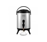 Distributeur de Boissons Isotherme 6 L Distributeur d’Eau Chaude et Froide Non Électrique Inox Alimentaire Conservation 4-6 H