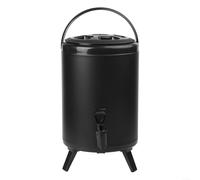 Distributeur de boissons isotherme avec robinet en résine - Grande capacité - Contrôle de la température - Pour camping, barbecue, fête, voyage, événements sportifs - Seau de stockage d'eau portable