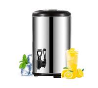 Distributeur de Boissons Isotherme | avec Robinet et Conteneur Double Paroi à Jus,Distributeur De Café Chaud Grande Capacité En Acier Inoxydable - Pour Boissons Froides Et Chaudes Jus Thé Lait Camping