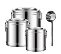 Distributeur de boissons isotherme avec robinet, urne à thé en acier inoxydable pour eau, porridge, soupe, 40 l