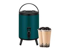 Distributeur De Boissons Isotherme - Distributeur De Boissons Chaudes Et Froides - Distributeur De Thé En Acier Inoxydable 12 L/3,2 Gal - Distributeur De Boissons Chaudes Avec Robinet (Color : Green