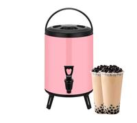 Distributeur De Boissons Isotherme - Distributeur De Boissons Chaudes Et Froides - Distributeur De Thé En Acier Inoxydable 12 L/3,2 Gal - Distributeur De Boissons Chaudes Avec Robinet (Color : Pink,