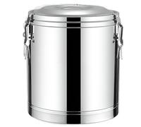 Distributeur de boissons isotherme en acier inoxydable 304 avec robinet pour eau chaude et froide, idéal pour la restauration, le thé, le café, la soupe, capacité de 40 l