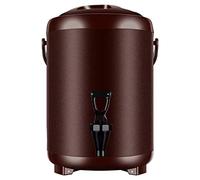 Distributeur de boissons isotherme en acier inoxydable, bouteille alimentaire en acier inoxydable avec robinet, seau isolé/réfrigéré anti-fuite pendant 12 heures, 12 L