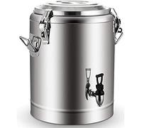 Distributeur de Boissons Isotherme en Acier Inoxydable, récipient Thermos avec Robinet, Isolation Chaude et Froide Pendant 20 Heures - pour thé, Eau, café, Boissons glacées, 10 L