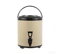 Distributeur de Boissons Isotherme Moderne et Portable en Acier Inoxydable, avec Support pour Boissons Chaudes/Froides(G,10L)