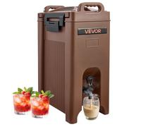 Distributeur de Boissons Isotherme-VEVOR-19 L-Fontaine à Eau Chaude et Froide Non Électrique avec Robinet et Poignée