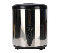 Distributeur de boissons isothermes 6L, en acier inoxydable 304, Portable, pour boissons chaudes et froides, pour le lait, le thé, le jus, la soupe (Argent)