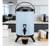 Distributeur de boissons isothermes en acier inoxydable de qualité alimentaire avec robinet, récipient thermique pour café, thé, jus, usage commercial et domestique