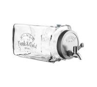 Distributeur de boissons - KILNER - 3 L - Verre - Couvercle à vis - Robinet pratique