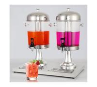 Distributeur de Boissons, Machine à Boissons en Acier Inoxydable et PC avec Noyau de Glace Central et bac d'égouttage, Distributeur de jus Chaud et Froid idéal pour Les Boissons, l