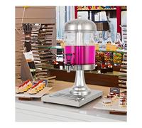 Distributeur de Boissons, Machine à Boissons en Acier Inoxydable et PC avec Noyau de Glace Central et bac d'égouttage, Distributeur de jus Chaud et Froid idéal pour Les Boissons, l
