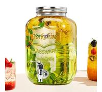 Distributeur de boissons pour fêtes, distributeur de boissons étanches avec robinet, carafe de boisson glacée transparente de qualité alimentaire, accessoires de fête pour limonade, sangria et