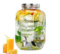 Distributeur de boissons pour fêtes, distributeur de boissons étanches avec robinet, carafe de boisson glacée transparente de qualité alimentaire, accessoires de fête pour limonade, sangria et