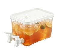 Distributeur de Boissons pour le Réfrigérateur,Contenant à boisson de 3 L - Avec robinet pour boissons fraîches,Pour Jus, Cocktails, Thé Glacé, Plan de Travail Cuisine, Restaurant, Maison et