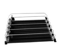 Distributeur de Boissons pour Réfrigérateur, ABS Noir Réglable en Largeur pour Canettes de Soda, pour Supermarchés (5PCS)