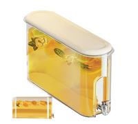 Distributeur de boissons pour réfrigérateur - Réservoir d'eau en ABS | Distributeur de jus scellé de 4 L | Pichet de robinet de grande capacité pour la maison, la cuisine, les fêtes, les