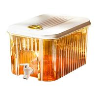 Distributeur De Boissons Pour Réfrigérateur - Réservoir Transparent De Qualité Supérieure De 3 L À 5 L, Robuste, Sans Danger Pour Les Aliments, Pot D' Prêt À Chauffer, Support D' À Fro